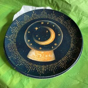 Set of FOUR SPOOKY HOLLOW DINNER PLATES- 10 1/2” NIP